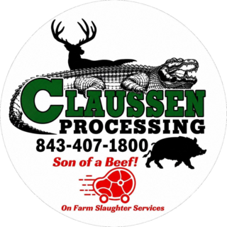 Claussen Processing and Son of a Beef logo